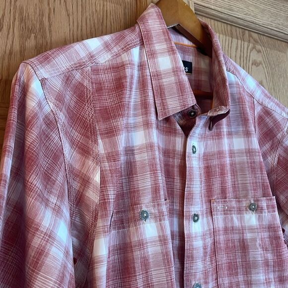 ORVIS Plaid Short Sleeve Button Down Shirt - Picture 7 of 13